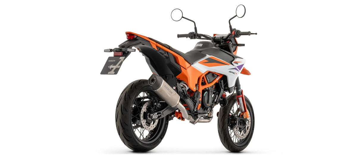 Arrow KTM 390 Enduro R / SMC-R 2025-2026 Indy Race EVO Titanium Slip On With Carbon End Cap 72680PK