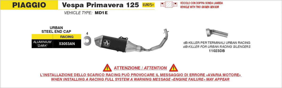Arrow Exhaust 11023db