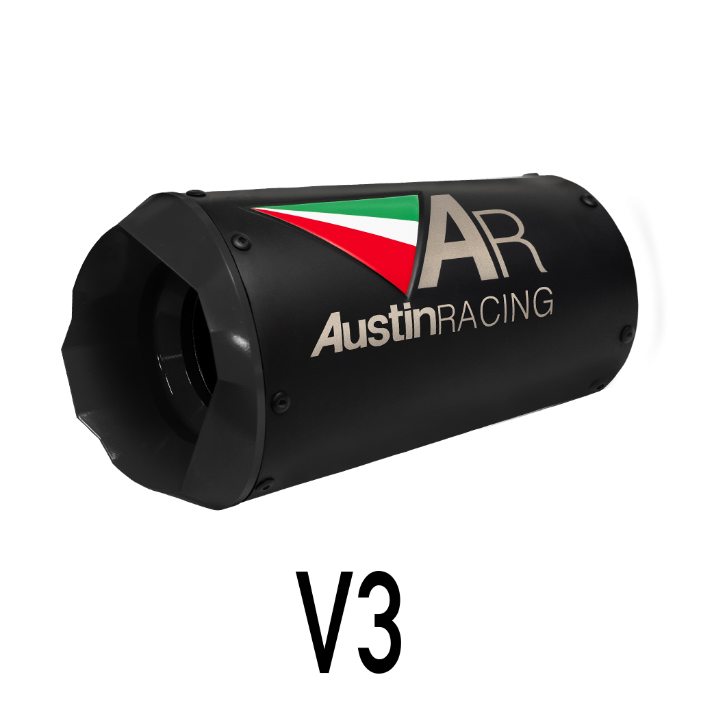 Austin Racing Indian FTR 1200 V3S 150mm Black Ceramic Slip-On Race Exhaust System AR170