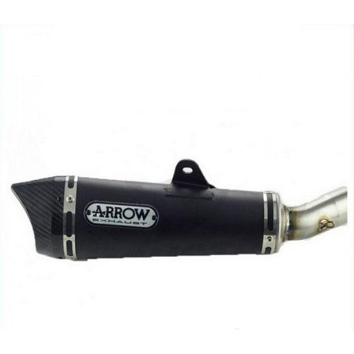 Arrow Hondacb125f'15/16 Homol.X-Kone Nichrom Silencer Carbon End Cap+Steel Link Pipe For Arrow Collector And Link Pipe 51514xkn