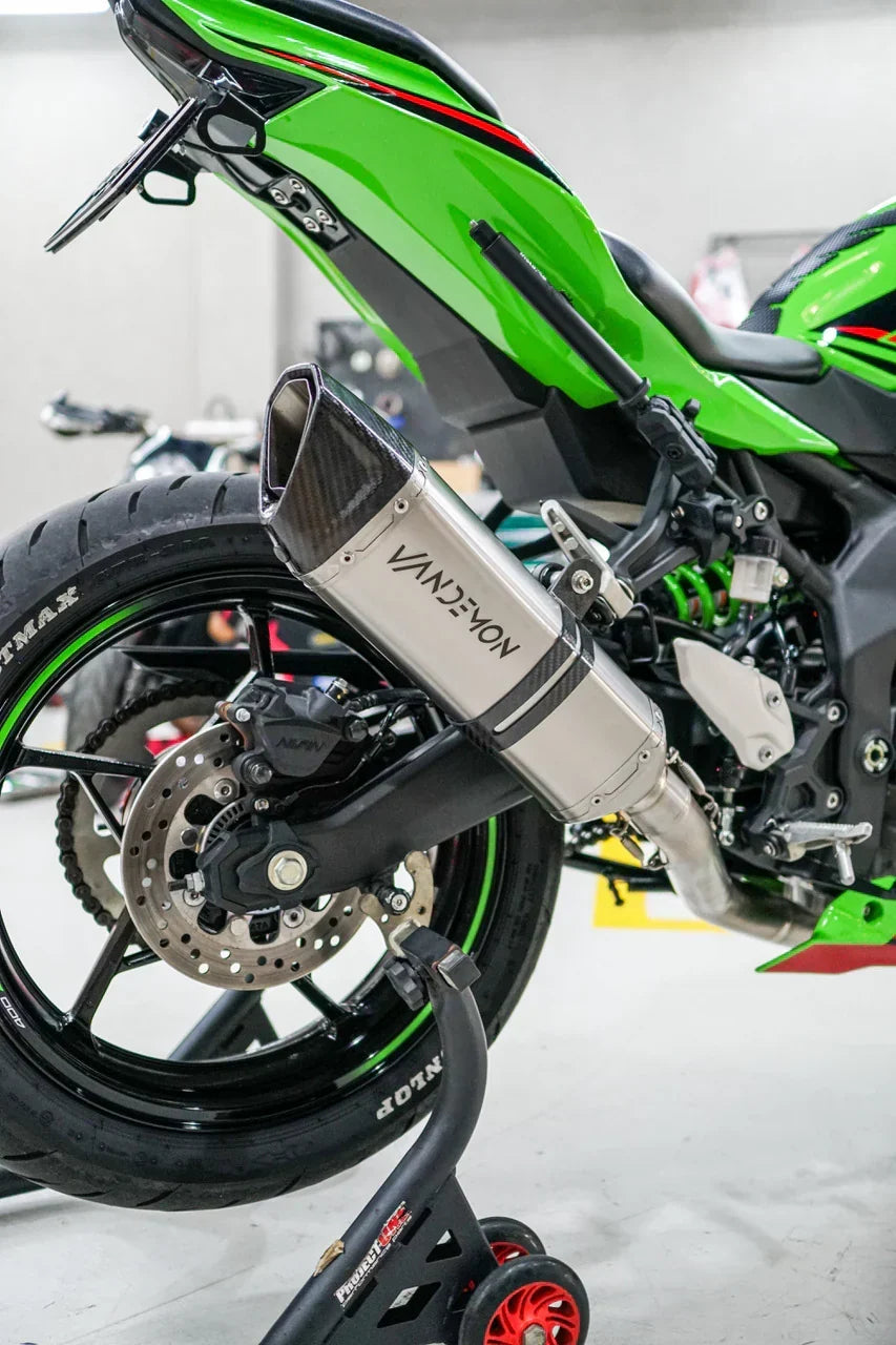 Vandemon Side Mount Titanium Race Exhaust System 2023-2025 ZX4R-ZX4RR KAWAZX25RTIEXHA VA-68