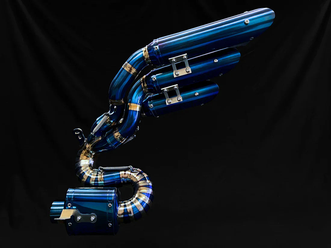 VANDEMON MV AGUSTA Brutale & Dragster 800 Titanium Slip-On Exhaust AGUSTAMV8DRGRTIMUFFB VA-138