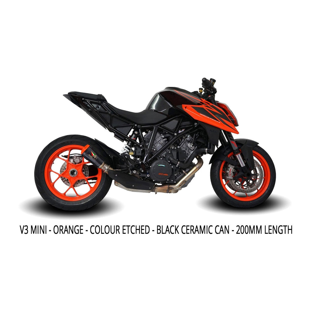 Austin Racing V3 BLACK ORANGE TIP    SLIP-ON 2014 - 2019 KTM SUPERDUKE 1290 R & 2016 - 2023 GT  AR52