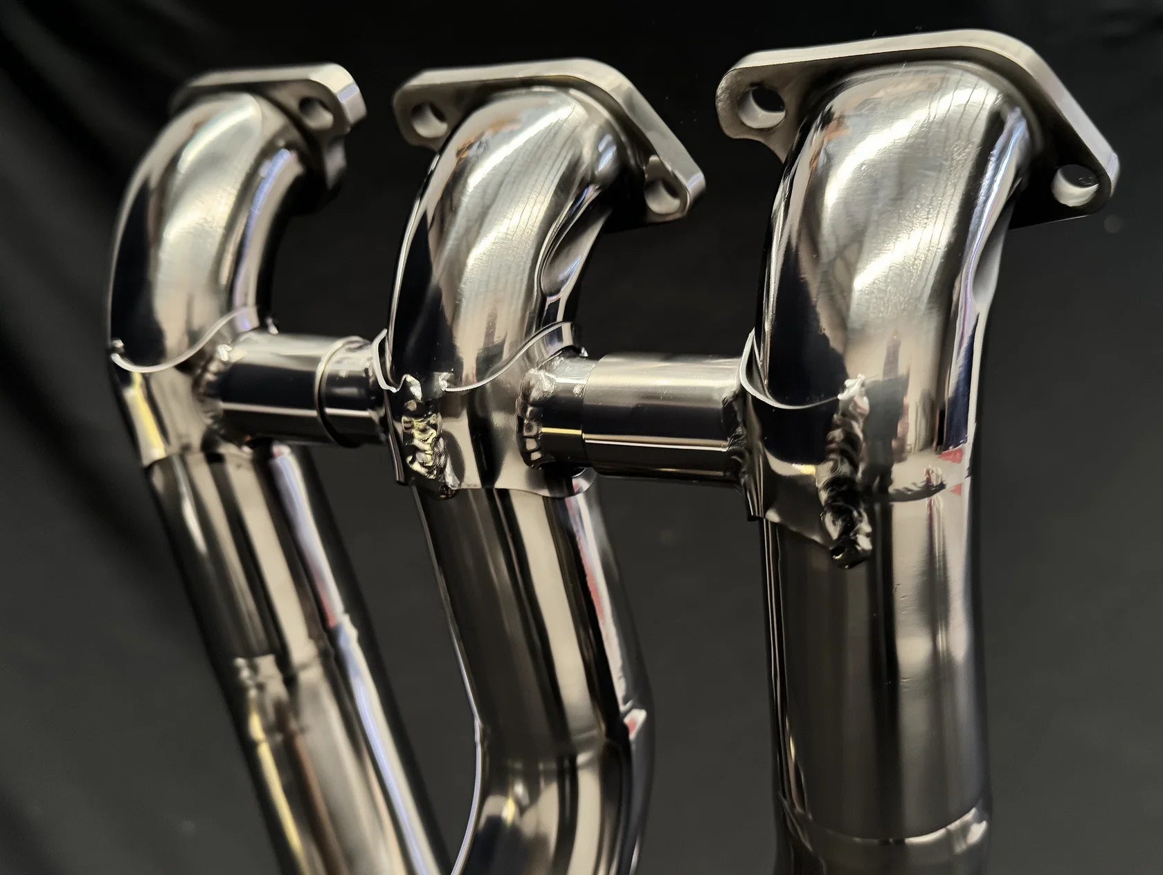 VANDEMON  POLISHED MV AGUSTA Brutale & Dragster 800 Titanium Headers 2018-2023 AGUSTAMV8DRGRCTIHDRC VA-139-2
