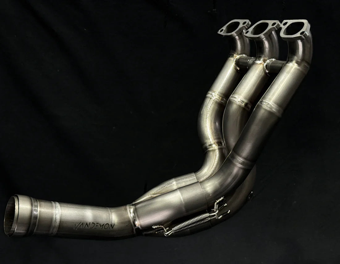 VANDEMON MV AGUSTA Brutale & Dragster 800 Titanium Brushed  Headers 2018-2023 AGUSTAMV8DRGRCTIHDRC VA-139