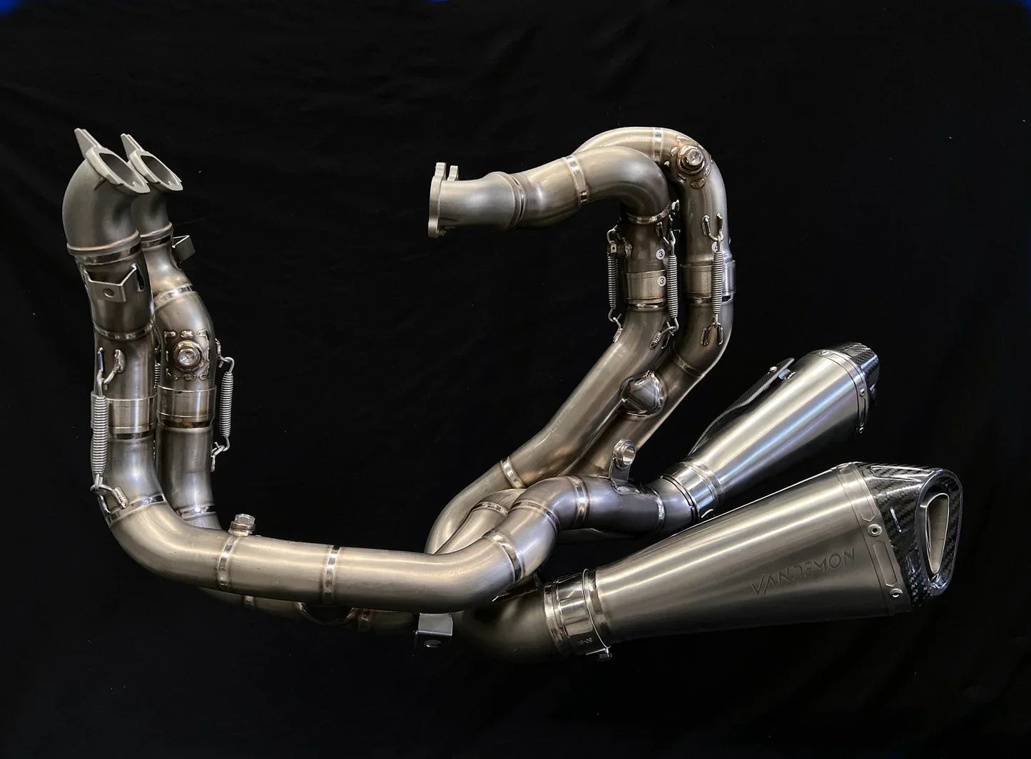 Vandemon  Ducati V4 / V4R Panigale & Streetfighter Full Titanium Exhaust system 2023-2024 SKU: DUCV4TIEXHSYSNC VA-44