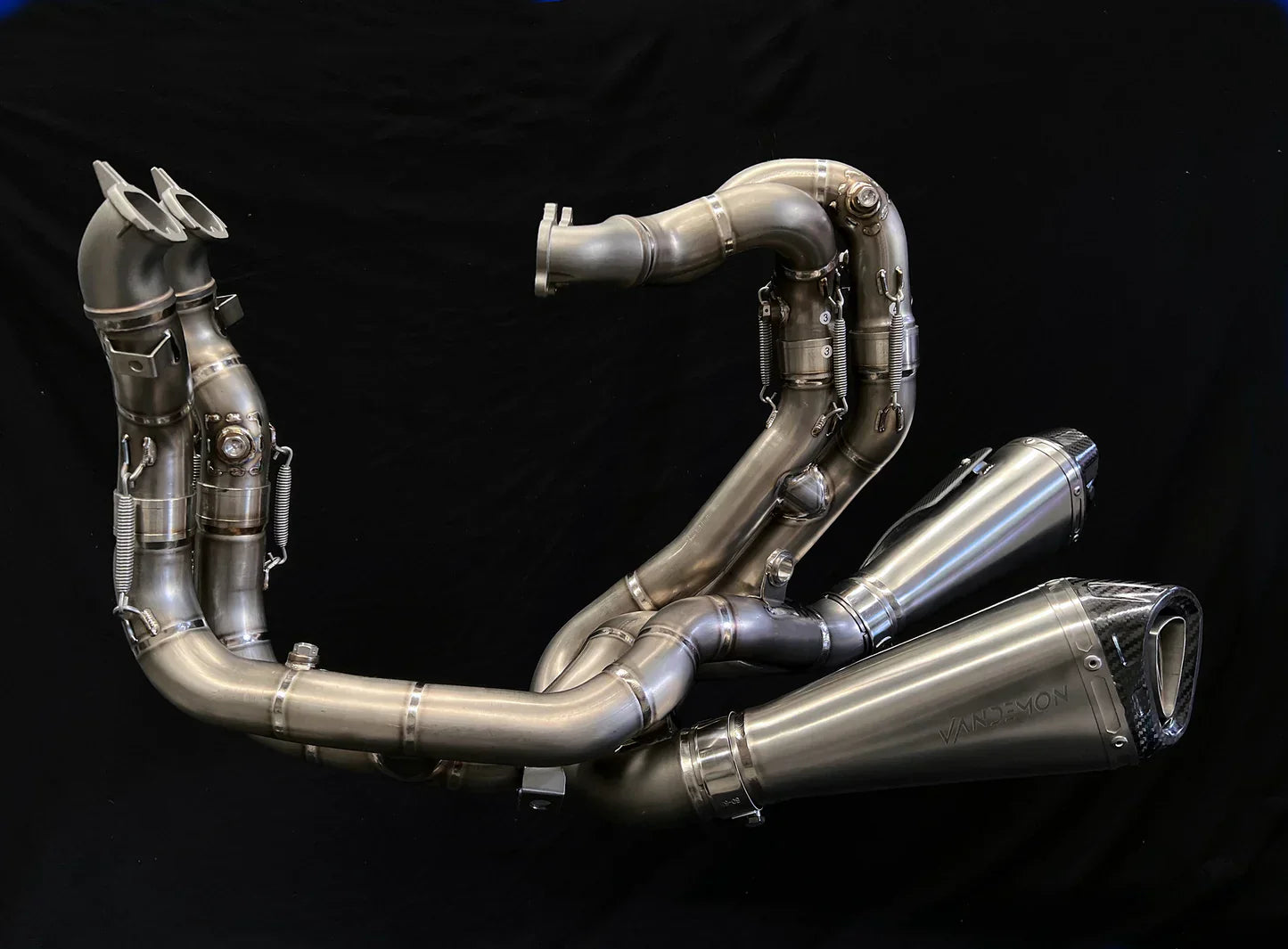 Vandemon  Ducati V4 Panigale & Streetfighter Full Titanium Exhaust system 2020-2022 DUCV4TIEXHSYSNB VA-45