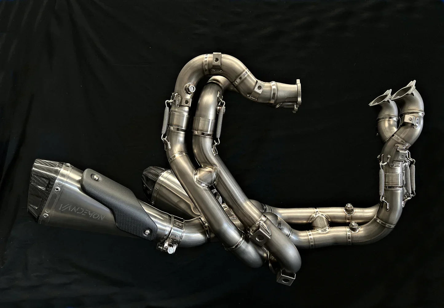 Vandemon  Ducati V4 Panigale & Streetfighter Full Titanium Exhaust system 2020-2022 DUCV4TIEXHSYSNB VA-45