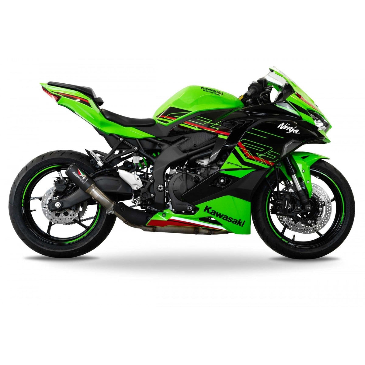 Austin Racing  V3 250mm Black   SLIP-ON COMPLIANT & RACE exhaust for 2023- 2025  KAWASAKI ZX4R/RR