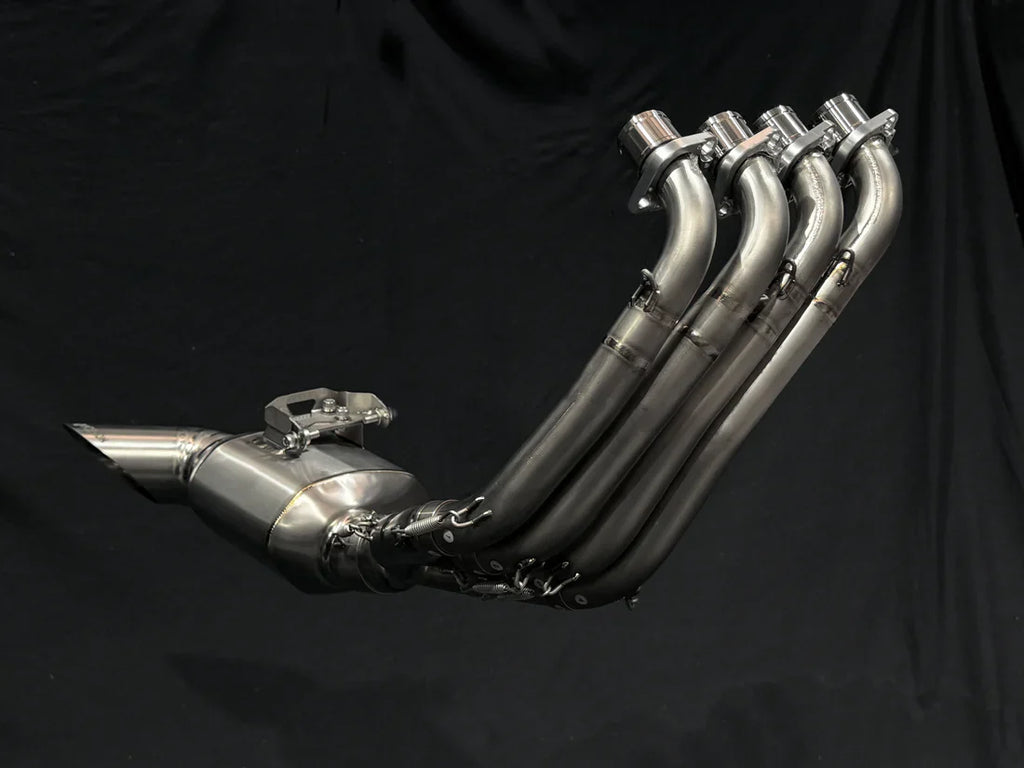 Vandemon  Honda CB650F, CBR650F, CB650R, CBR650R Titanium Low Mount Exhaust System HONCBR650RTIEXHC VA-51