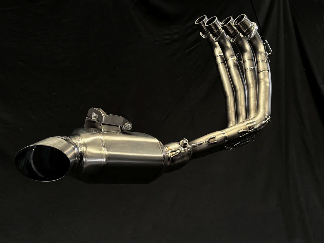 Vandemon  Honda CB650F, CBR650F, CB650R, CBR650R Titanium Low Mount Exhaust System HONCBR650RTIEXHC VA-51