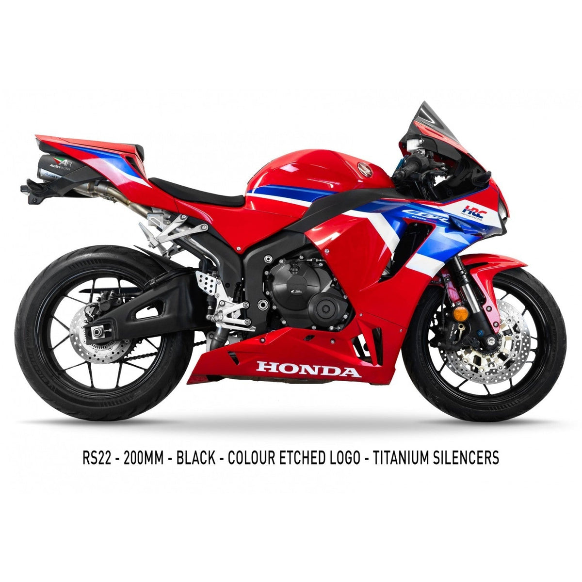 Austin Racing 2024 - 2025 HONDA CBR600RR dB COMPLIANT AND RACE BOX-DELETE EXHAUST SYSTEM AR47