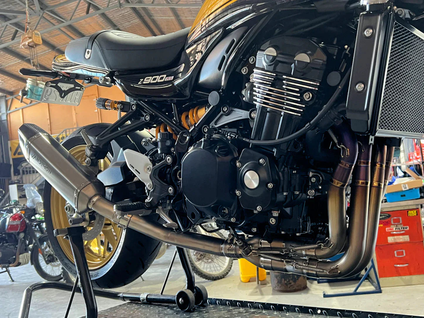 Vandemon  Z900RS Cafe Racer Full Titanium Exhaust System 2018-24 KAWAZ900RSTITANEXHB VA-87