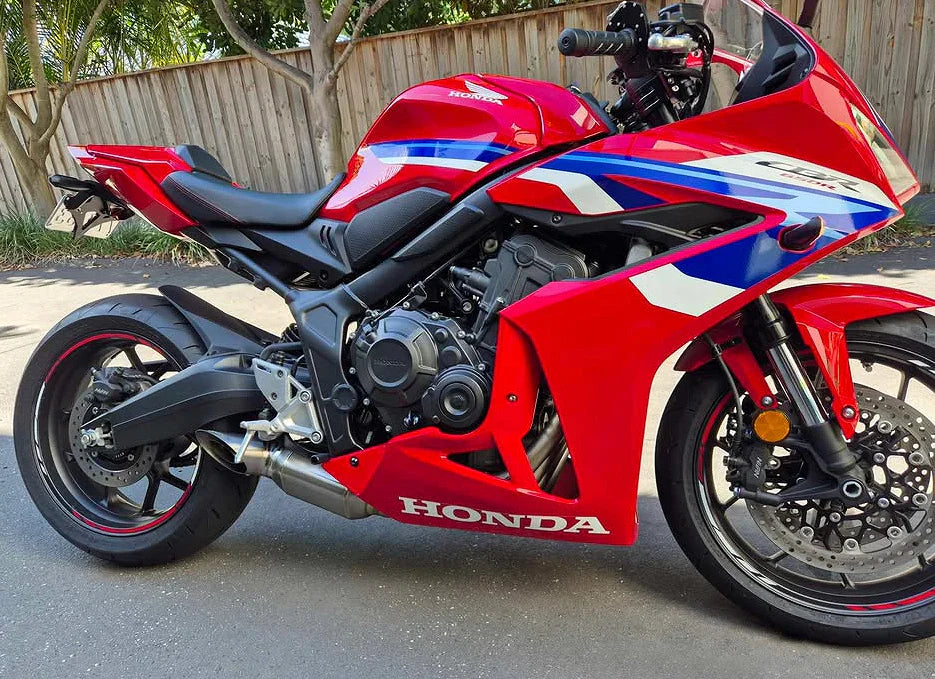 Vandemon  Honda CB650F, CBR650F, CB650R, CBR650R Titanium Low Mount Exhaust System HONCBR650RTIEXHC VA-51