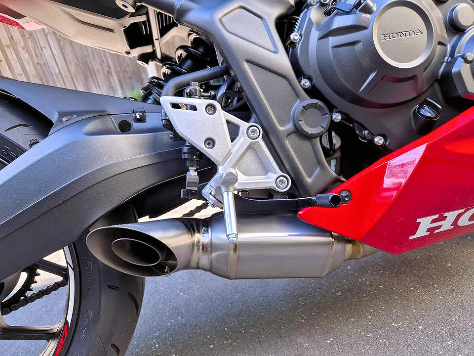 Vandemon  Honda CB650F, CBR650F, CB650R, CBR650R Titanium Low Mount Exhaust System HONCBR650RTIEXHC VA-51