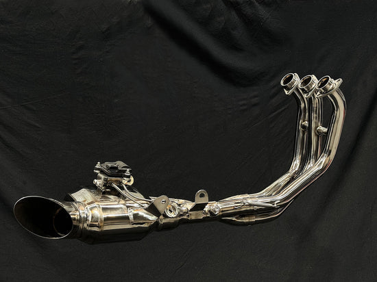 Vandemon Yamaha GEN4 2024 XSR900 and XSR900 GP Stealth Titanium Exhaust System YAMAXS9LMTIEXHWVA VA-162