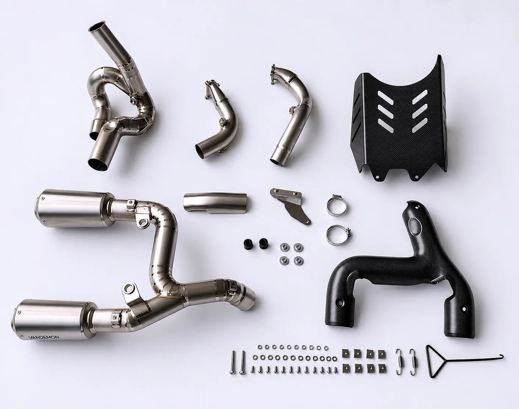 Vandemon  Ducati Panigale/ Streetfighter V2 and V2S 890 Titanium High Mount Full Exhaust 2025-2026  DUCV2TIEXHSMESB VA-170