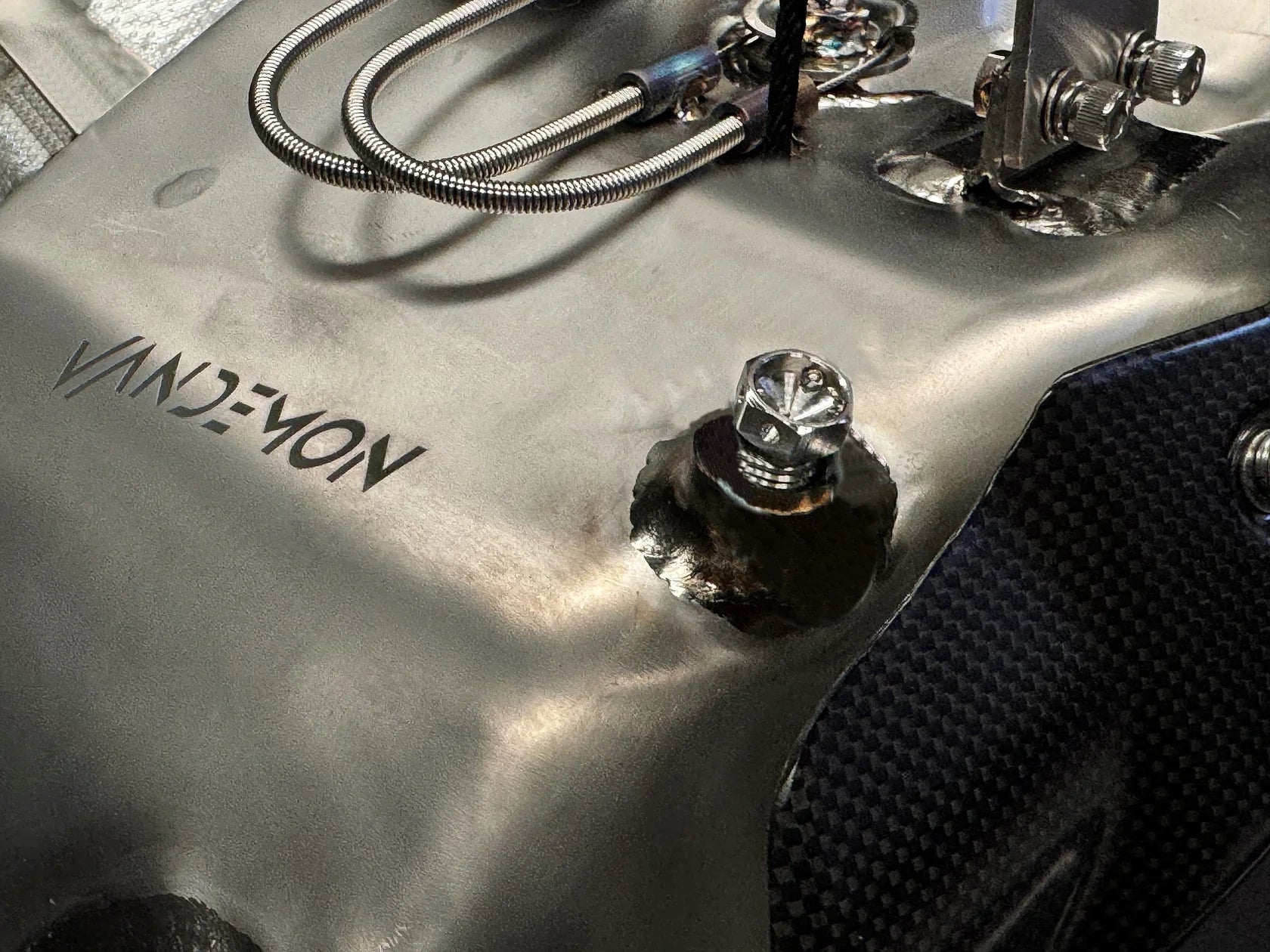 Vandemon Ducati Panigale V4 / V4S V4 Vandemon Bimodal Stealth Titanium Slip-On 2025 DUCV4PANTIEXHMUFWVC VA-162