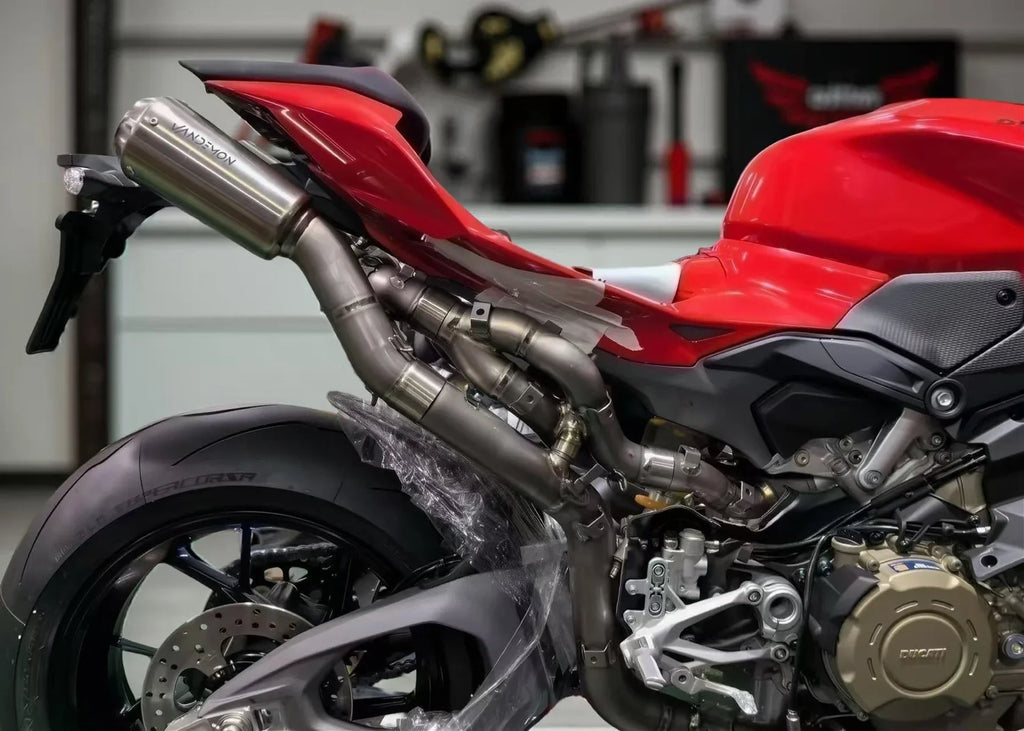 Vandemon 2025   Ducati Panigale V4 and V4S High Mount Exhaust System DUCV4PANHMEXHMESB VA-90