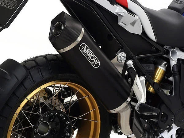 71805AKN Arrow  Maxi Race-Tech Exhaust, Aluminum Dark for BMW R1200GS / Adventure (2013-) & R1250GS