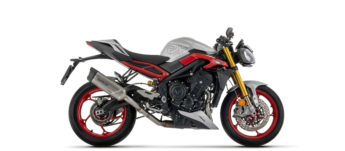 Arrow Triumph Street Triple 765 RX 2026 Full System With Indy Race EVO Titanium Slip Ons 77025PK