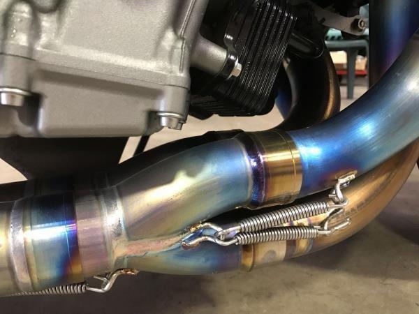 Vandemon  Brushed Titanium Exhaust System Ninja H2 & H2R 2015-25 KAWAH2TICSBRUEXHD VA-2