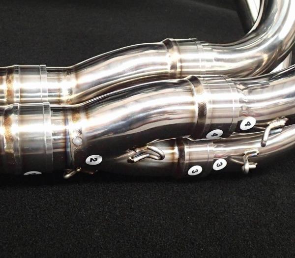VANDEMON Polished Titanium Exhaust System Ninja H2 & H2R 2015-25 KAWAH2TICSPOLEXHD VA-143