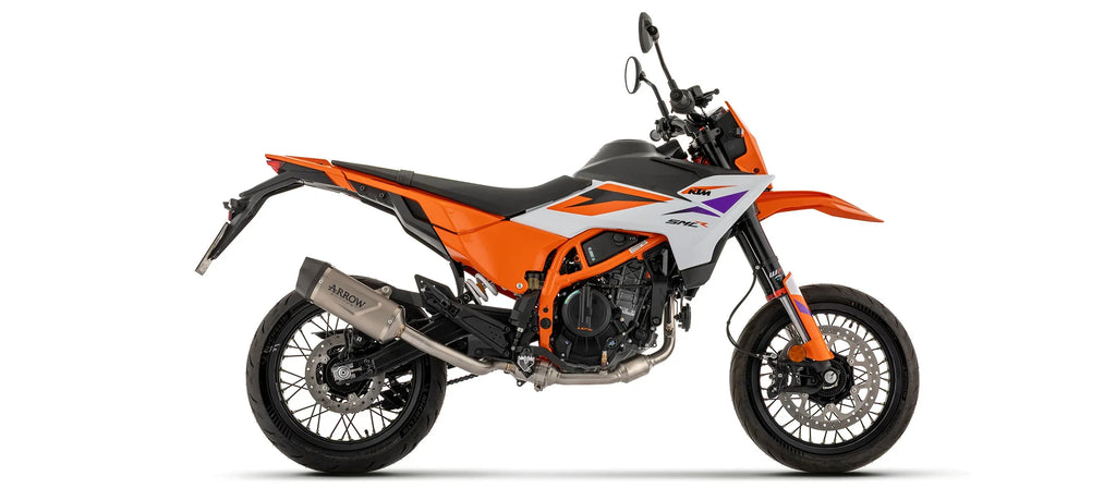 Arrow KTM 390 Enduro R / SMC-R 2025-2026 Indy Race EVO Titanium Slip On With Carbon End Cap 72680PK