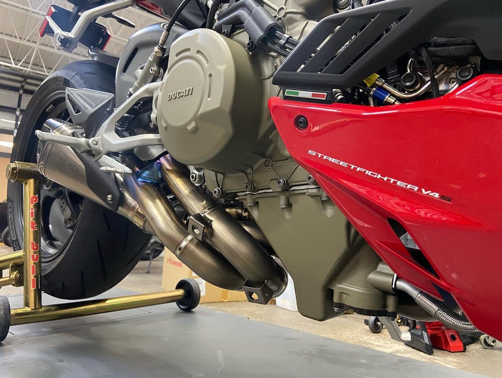 Vandemon  Ducati V4 / V4R Panigale & Streetfighter Full Titanium Exhaust system 2023-2024 SKU: DUCV4TIEXHSYSNC VA-44
