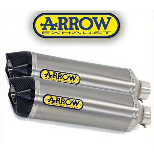 Arrow Ktm 950 Sm '06/09 Aluminium Homologated L&r Silencers With Carbon End-Cap 72613ak