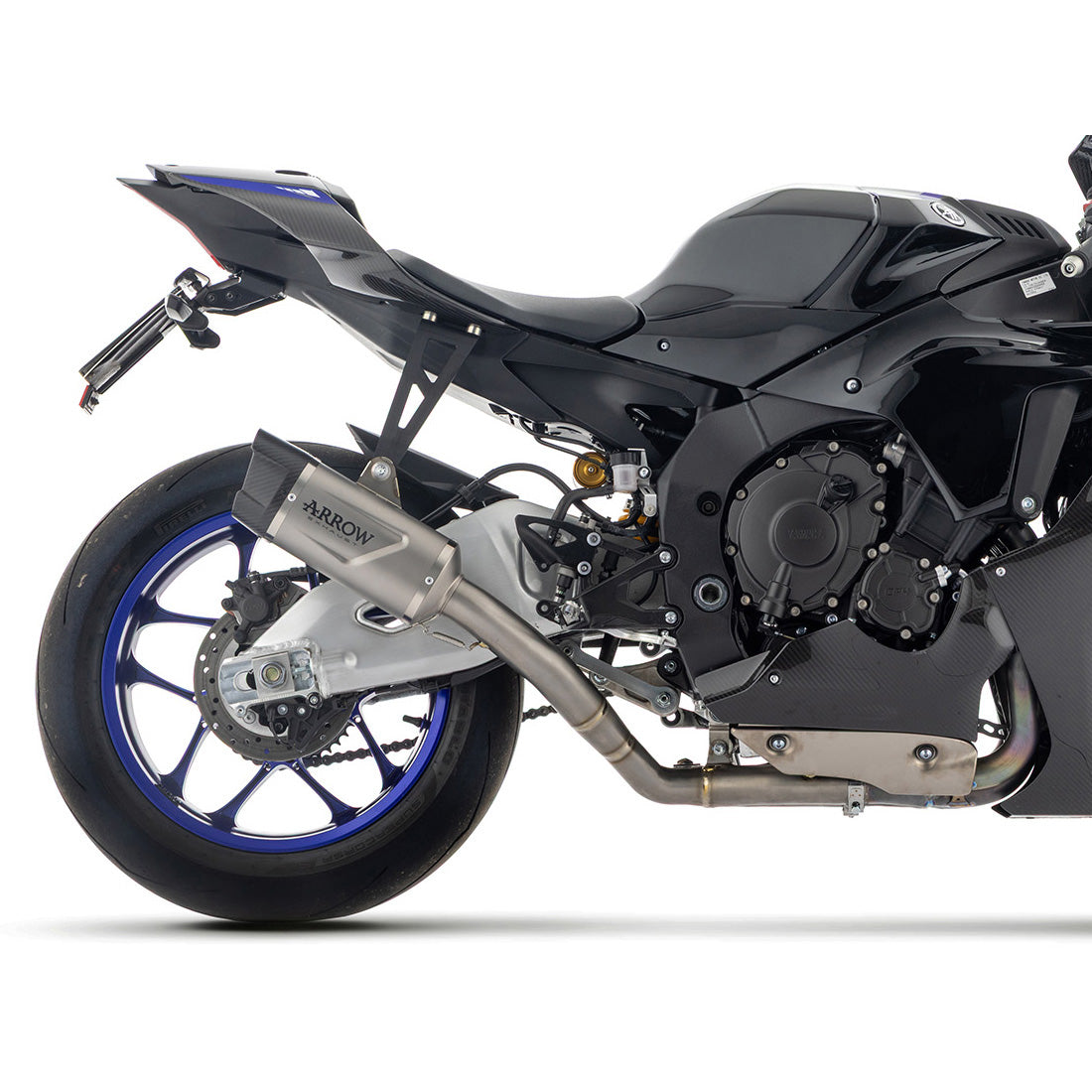 Arrow 71247HK Indy Race Evo Half System Exhaust, Titanium for Yamaha YZF-R1 '25-