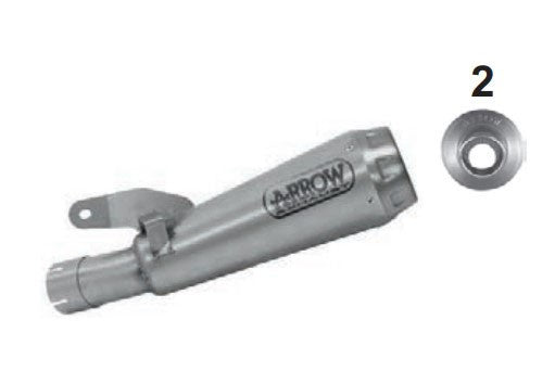 Arrow Pro-Race Slip-On Titanium Pro-Race  GSX-S1000 2017-2020/KATANA 71828PR