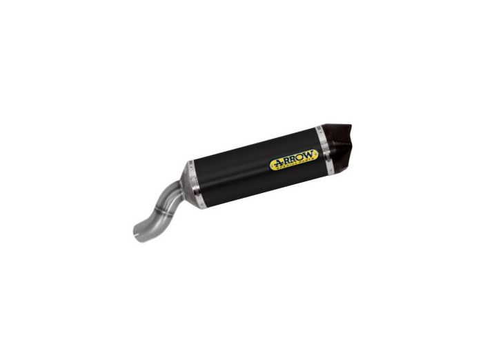 71856AKN  Arrow Race-Tech Slip-on Exhaust, Aluminum Dark for Kawasaki Z900 17-24