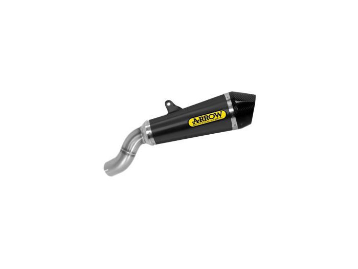 71856XKN  Arrow X-Kone Slip-on Exhaust, Stainless Steel Dark Kawasaki Z900 A2  17-24 US models