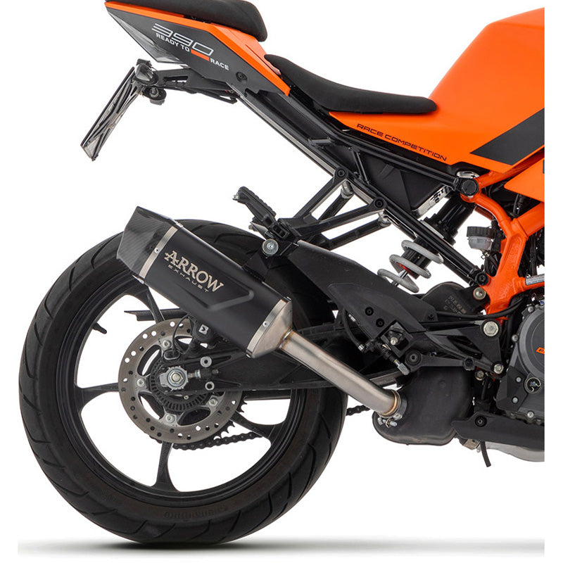 Arrow 71957AKN Indy Race Evo Slip-on Exhaust, Aluminum Dark for KTM RC 390 (2022-)