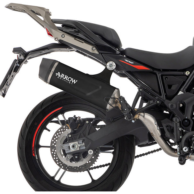 Arrow Indy Race Evo Slip-on Exhaust, Aluminum Dark for Benelli TRK 702/X 2023+