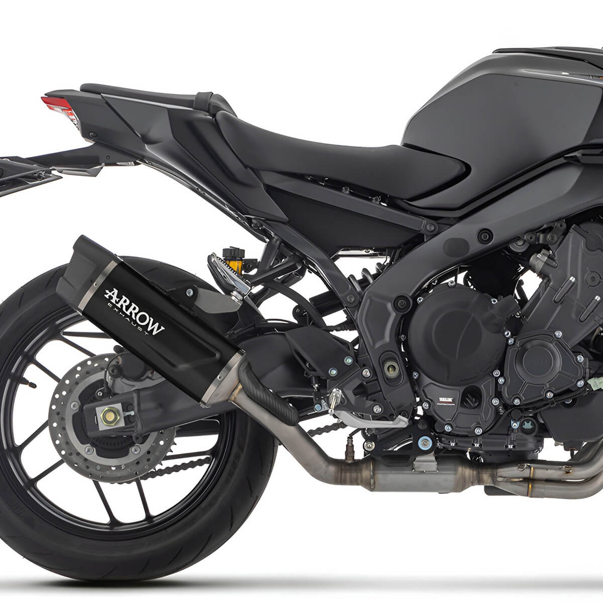 Arrow Indy-Race EVO Slip-on Exhaust, Aluminum Dark for Yamaha MT-09/SP/35Kw 2024+