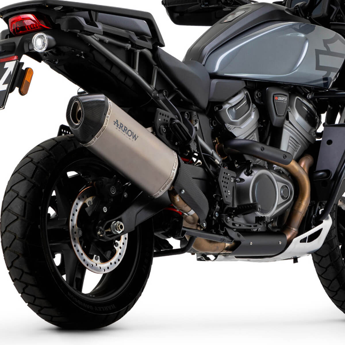 Arrow 72007SK Sonora Racing Slip-on Exhaust, Titanium for Harley Pan America '20-'24