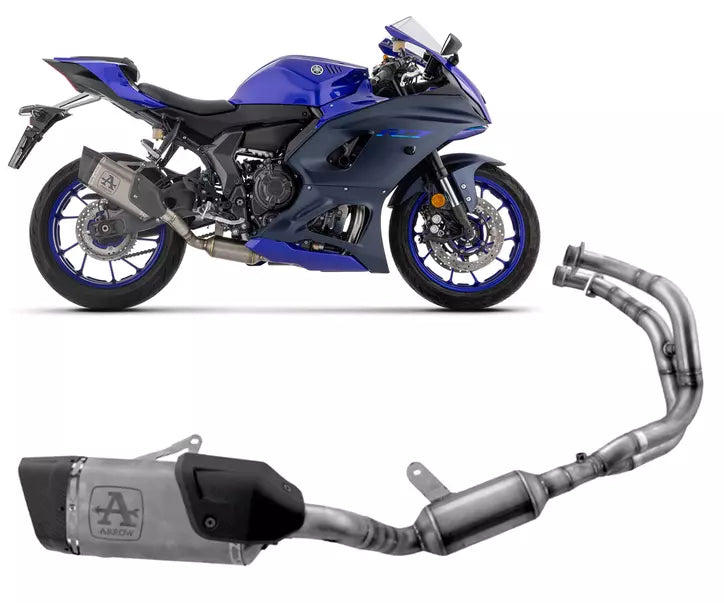 ARROW Yamaha YZF R7 / Yamaha YZF R7 World GP 60th Anniversary Edition 2022-2024 Pista Titanium Full System With Carbon End Cap 71958PKW