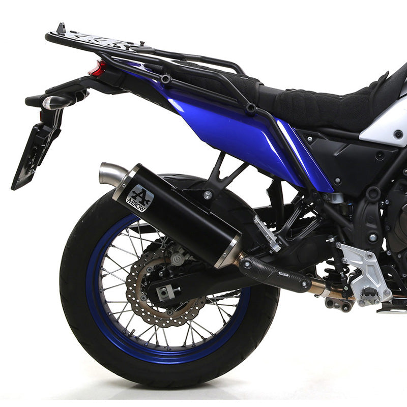 Arrow 72649AON Indy Race Evo Exhaust, Aluminum Dark for Yamaha Tenere 700 (2019-2024)