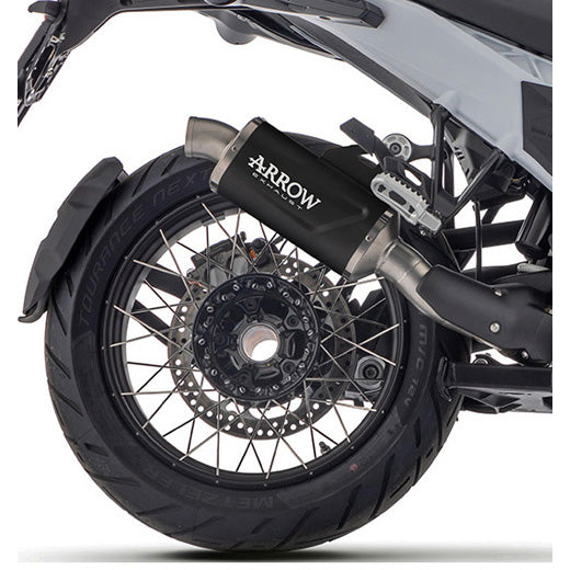 Arrow 72653AON Indy Race Evo Slip-on Exhaust, Aluminum Dark for BMW F900GS & Adv '24-