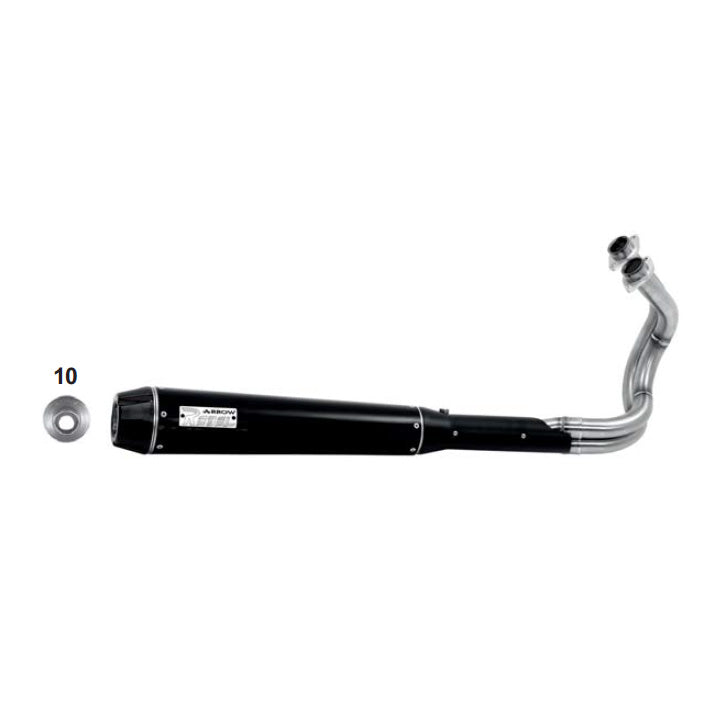 Arrow 74501RB Rebel Exhaust Full System for Kawasaki Vulcan S 650 '14/'16
