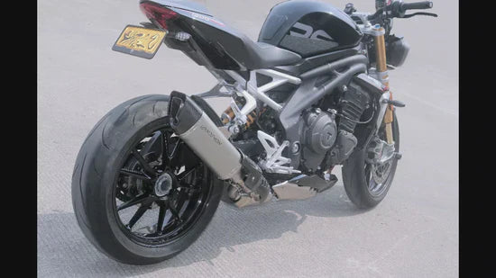 Vandemon FULL Titanium SYSTEM Triumph Speed Triple 1200RS & RR Bimodal Stealth TRIUM120SPDMUFB +TRIUM120SPDHEADR VA-131