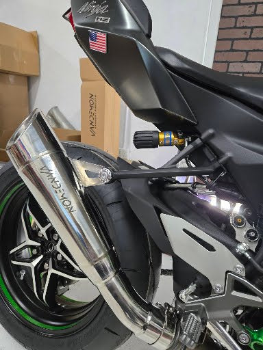 Vandemon Ninja H2 H2R Titanium Slip-On 2015-2025 2026  KAWAH2TIMUFPOLA VA-142
