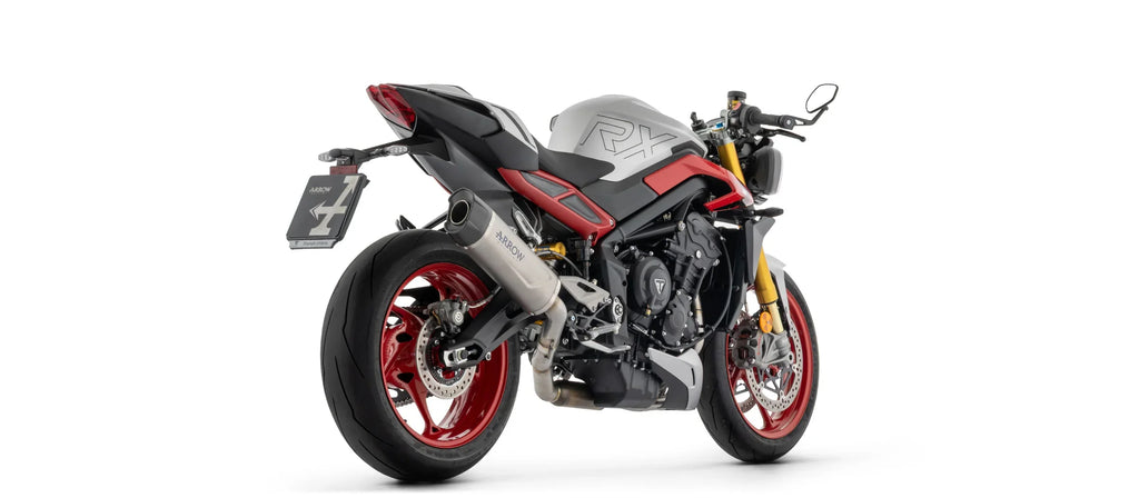Arrow Triumph Street Triple 765 RX 2026 Full System With Indy Race EVO Titanium Slip Ons 77025PK