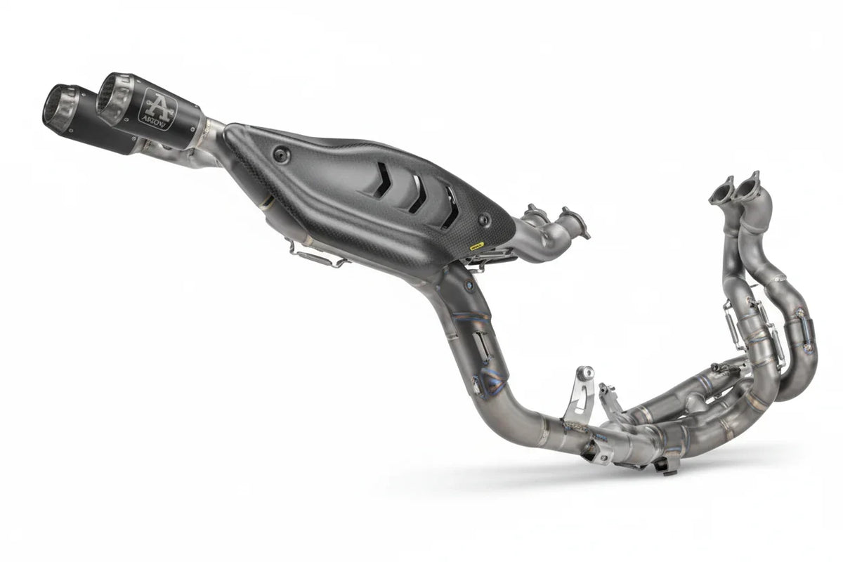 71253CP Arrow Exhaust full system Ducati Panigale V4 2025 2026 Full High Pro-Race Titanium Black Racing