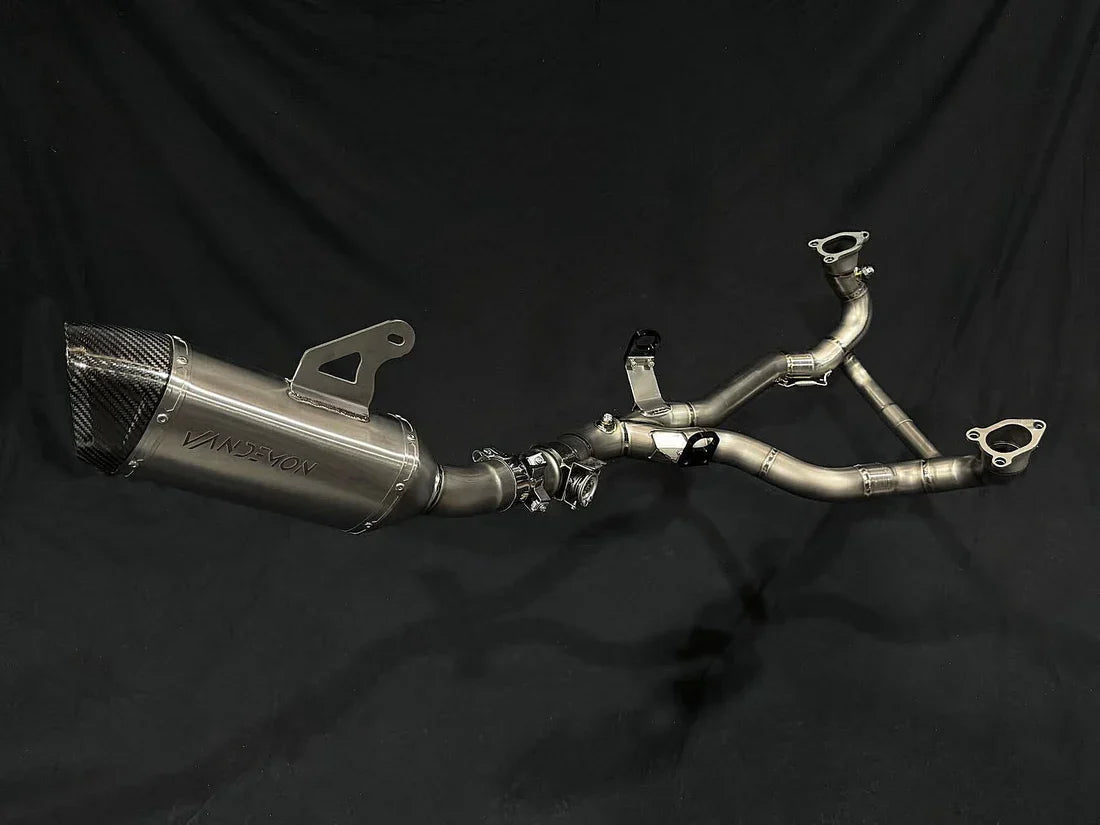 Vandemon  BMW R1300GS  2023-2025 Adventure Titanium Exhaust System with OEM Valve BMWR1300GSTIEXHA VA-26