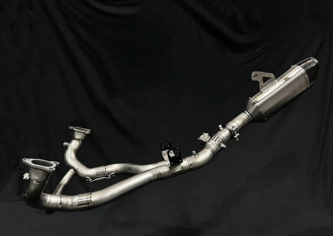 Vandemon  BMW R1300GS  2023-2025 Adventure Titanium Exhaust System with OEM Valve BMWR1300GSTIEXHA VA-26