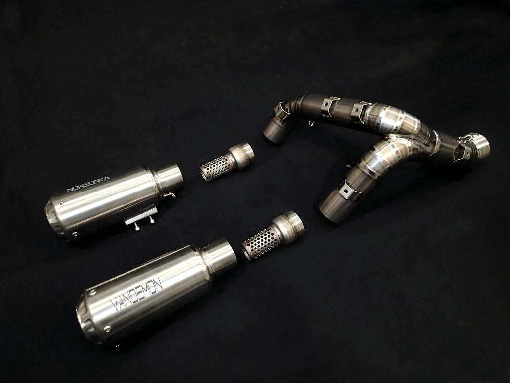 Vandemon  Ducati Panigale 1199, 1199S, 1299S, 1299 SP & R  2011-18 Titanium High Mount Exhaust System DUC129TIEXHMESA VA-36