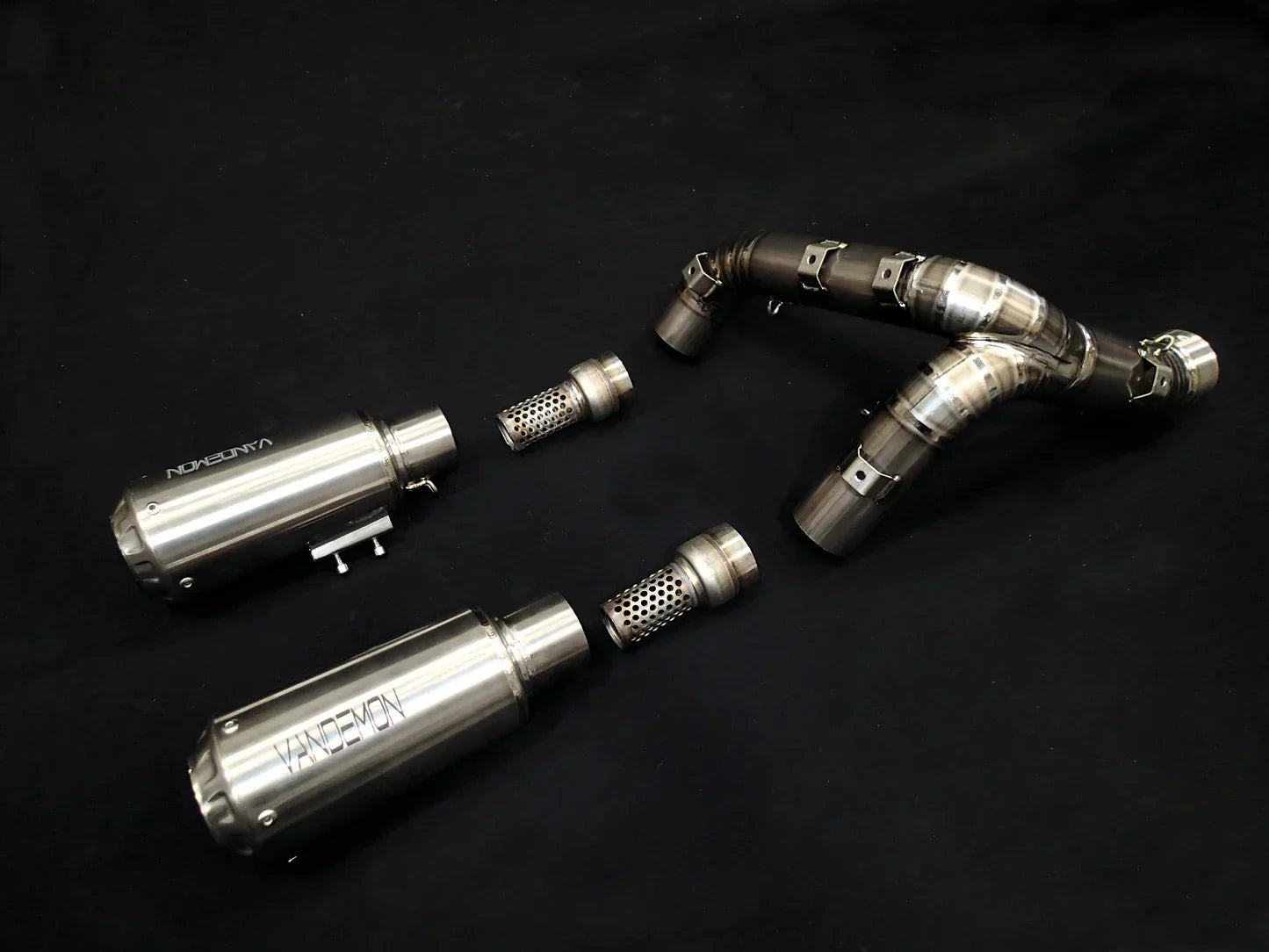 Vandemon  Ducati Panigale 1199, 1199S, 1299S, 1299 SP & R  2011-18 Titanium High Mount Exhaust System DUC129TIEXHMESA VA-36